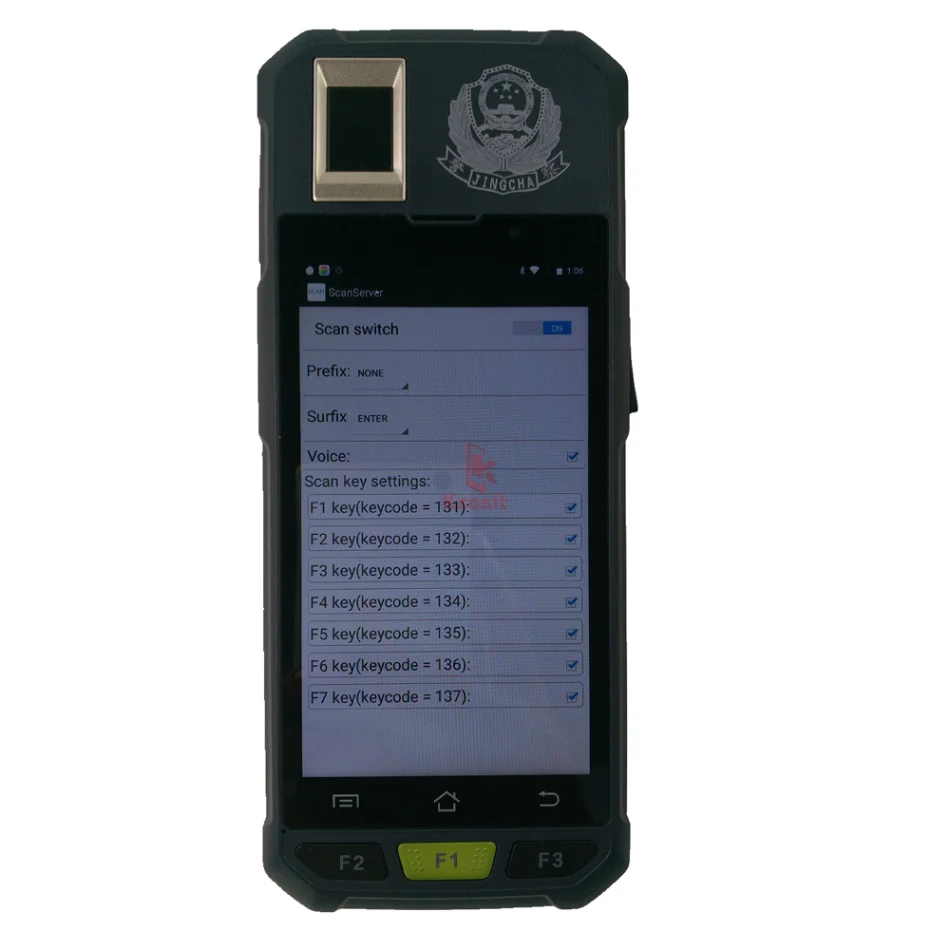 Kcosit KB50 2D сканер штрих кодов Android PDA ручной отпечатков пальцев UHF HF LF RFID 2 Гб ОЗУ