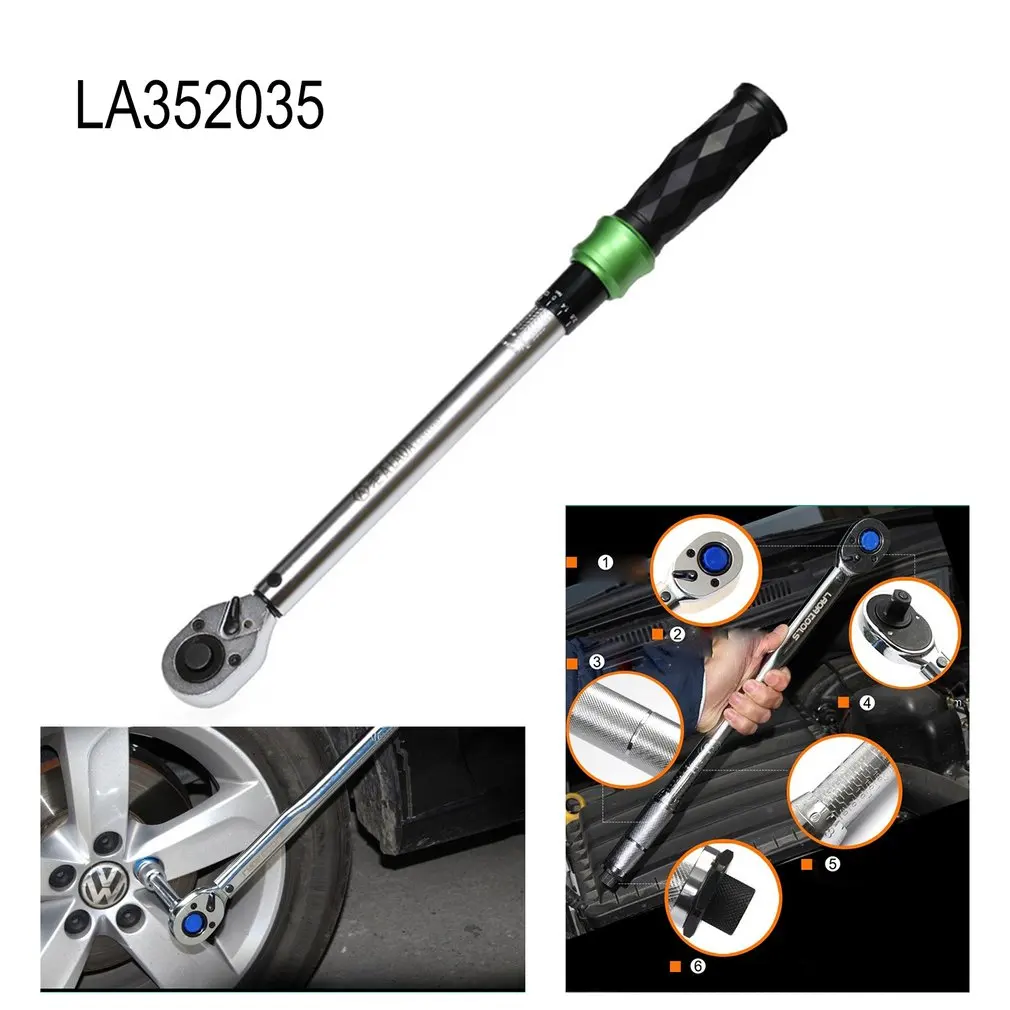 Torque Wrench Spanner Ratchet Sockets 1/2&quot Drive Click 5-350n/m Reversible Hand Tool Bike Car Repair Twist LAOA LA352035 | Инструменты