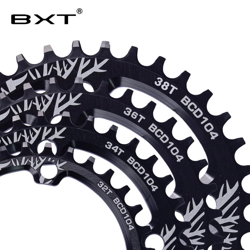 2019 сплав велосипед Кривошип MTB 104BCD круглый 32 T/34 T/36 T/38 T цепь узкая широкая