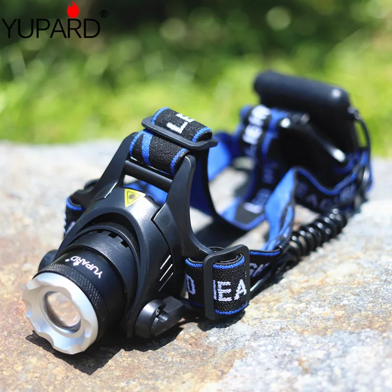 YUPARD Waterproof XML T6 Zoom LED Headlamp Headlight Head Lamp Light Zoomable Adjust Focus Bicycle 4*AA battery outdoor camping