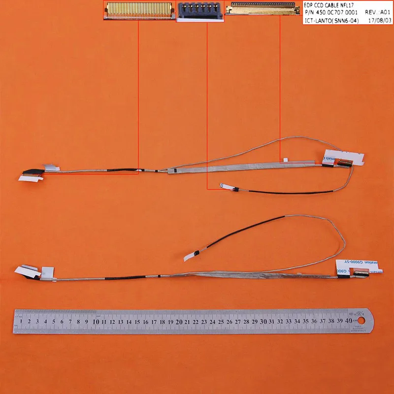 

Новый ЖК-светодиодный видеокабель для HP 17-AK 17-AK014NA 17-BS051 17-BS067CL ,30pin,ORG P/N :450.0C707.0001 LCD кабель LVDS