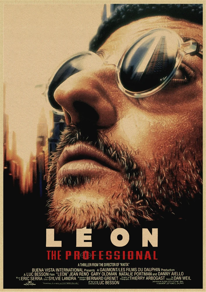 LAITANG Leon, профессиональный винтажный Ретро-постер к фильму, плакат, Настенный декор, украшение для дома - Цвет: Кофе