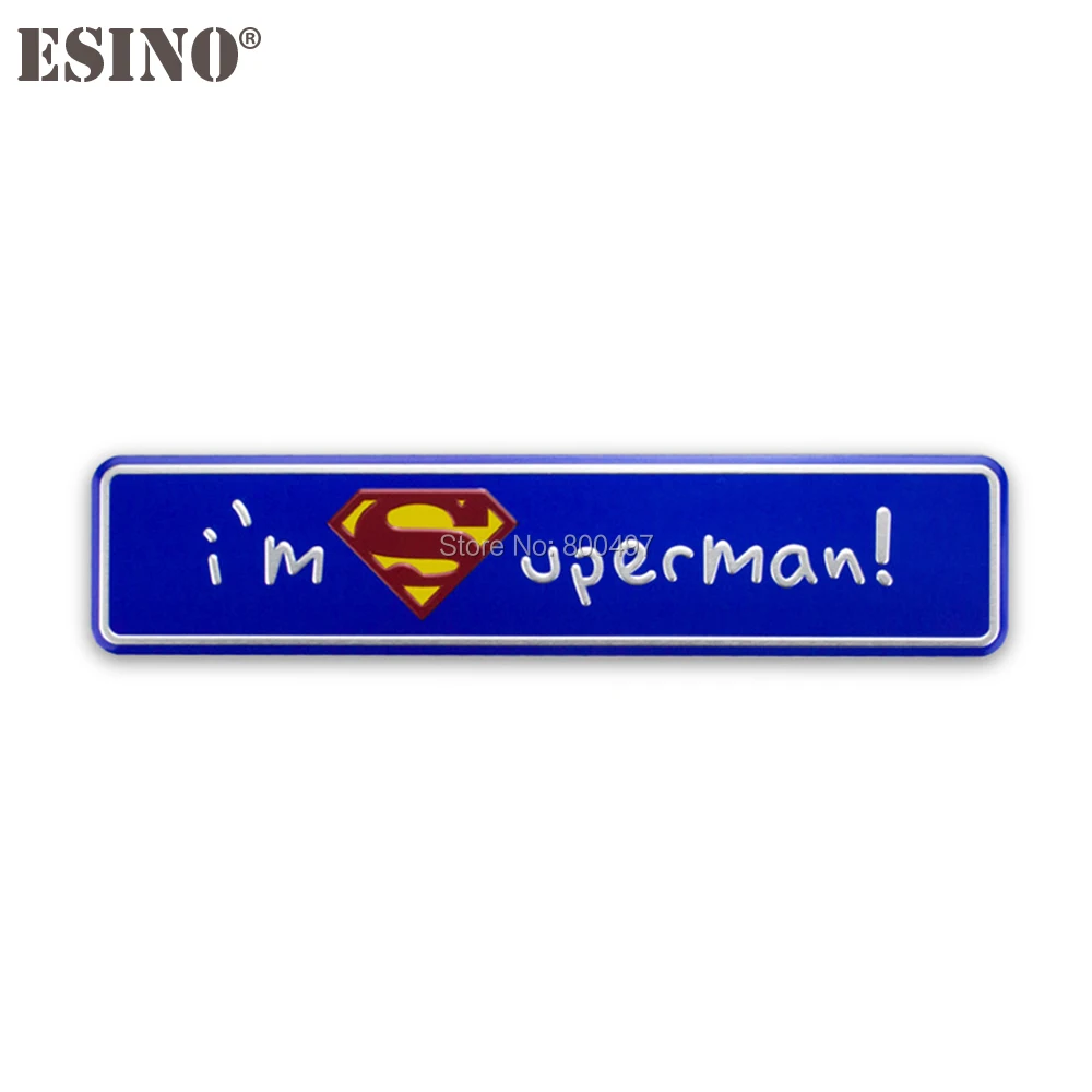 Автостайлинг фильм американского супергероя I'm Superman 3D металлический