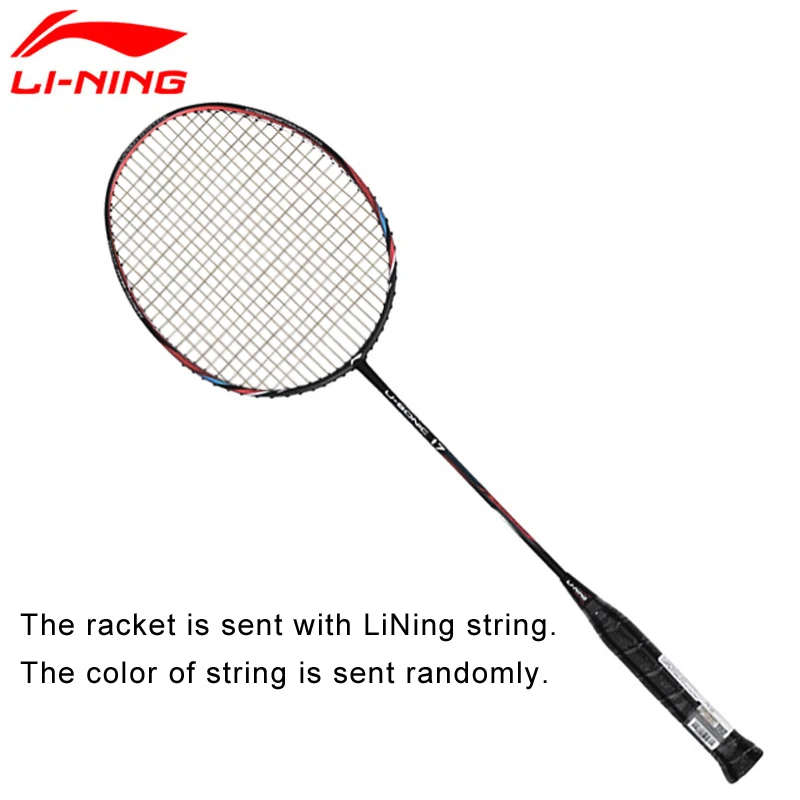 Li-Ning U-Sonic 17 ракетки для бадминтона со струной из углеродного волокна профессиональные ракетки lining AYPM226 ZYF214