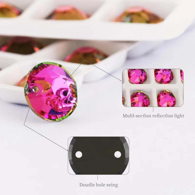 Декоративное платье Vitrail украшенное стразами и кристаллами из розового камня для