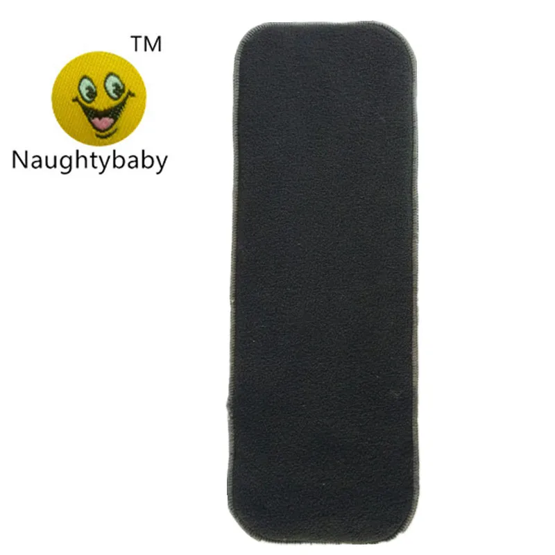 Naughtybaby 50pcs Quality Baby Nappies Bamboo Charcoal Liner nappy diaper Insert For Baby Cloth Diaper Nappy Washable 4 Layers