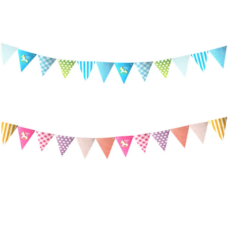 1 шт. 2 м 10 флагов мультяшный детский праздничный баннер | Дом и сад