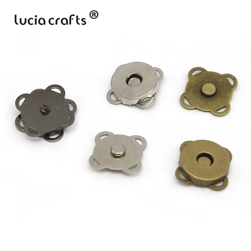 

Lucia crafts 5 pairs/lot 10/14/18mm Magnet buckle Metal Snap Fasteners Buttons DIY Sewing Garment Accessories Materials G1209