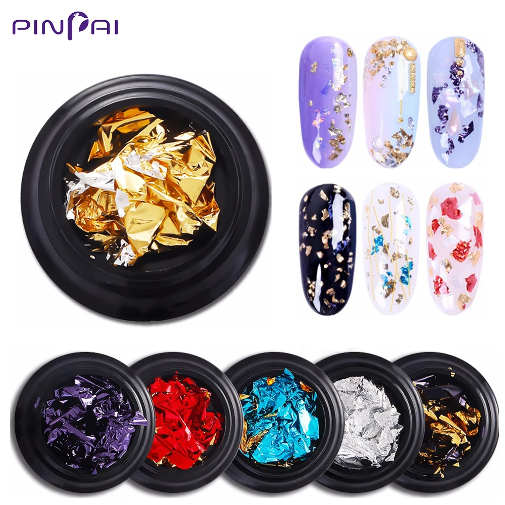 Двухсторонний Гель лак для дизайна ногтей блестящая фольга Блестящий УФ дизайн