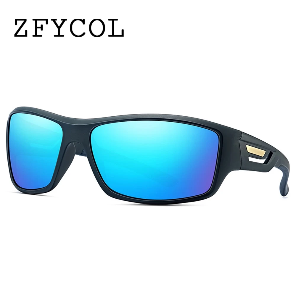 ZFYCOL New Brand Fashion Polarized Sunglasses Men TR90 Frame Travel Night Vision Sun Glasses For Male Driving Golfing Eyewear | Аксессуары