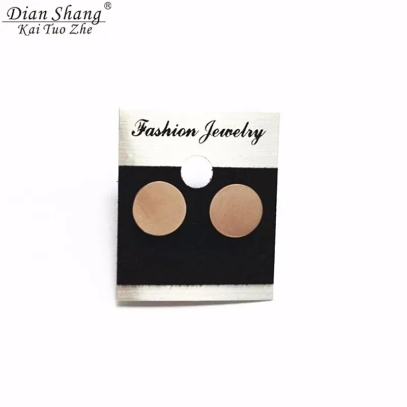 Серьги-гвоздики женские из нержавеющей стали небольшие круглые сережки цвета