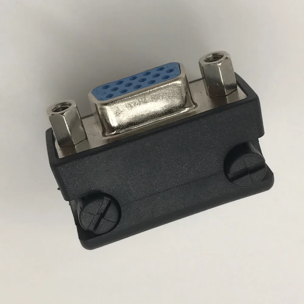 Вертикальный адаптер VGA-VGA высококачественный штекер-гнездо соединитель 90