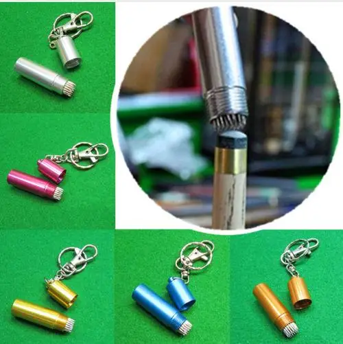 20pcs Prep Billiard Snooker Pool Table Cue Tip Shaper Pick Pricker scuffer tapper tip Metal Repair Tool keychain Accessories