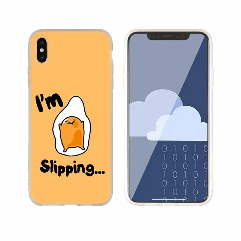 as the picture 15 Чехлы для телефонов, силиконовый мягкий чехол для iPhone 11 Pro X XS Max XR 6 6S 7 8 Plus 5 4S SE, Милый Гудетама, ленивое яйцо, чехол Etui - Цвет: as the picture 15