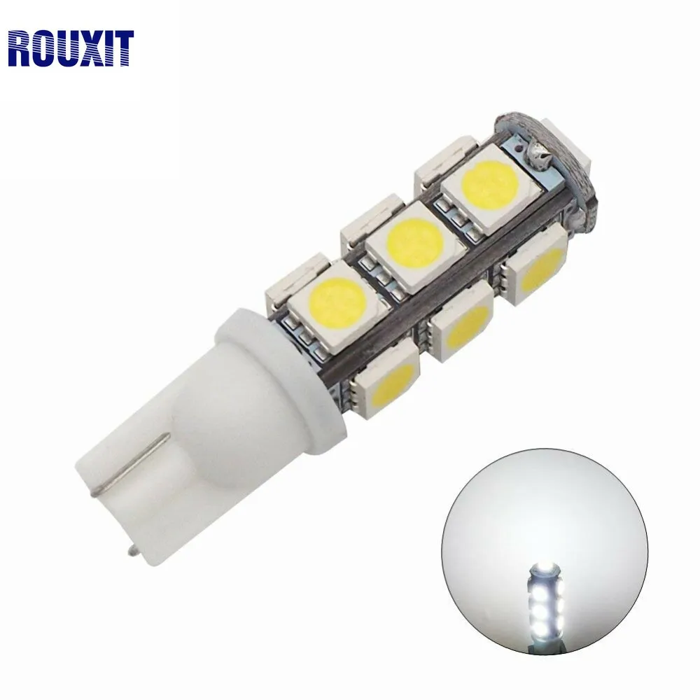 100 шт. Белый T10 13 SMD 13SMD 5050 194 168 192 Автомобильные Боковые лампочки светодиодные W5W 12V