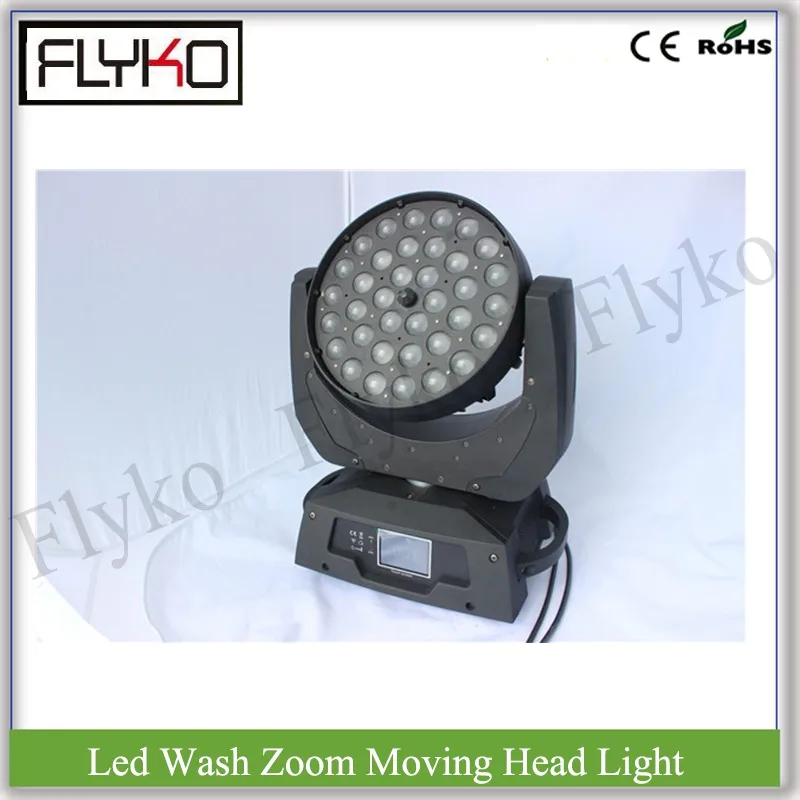 

Фокусировка RGBW 4 в 1 Вращающаяся головка сенсорный экран 36*12W led wash zoom club украшения для дискотеки