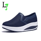 Женские сетчатые туфли, повседневные лоферы на плоской подошве, Размеры 35-42, лето 2020