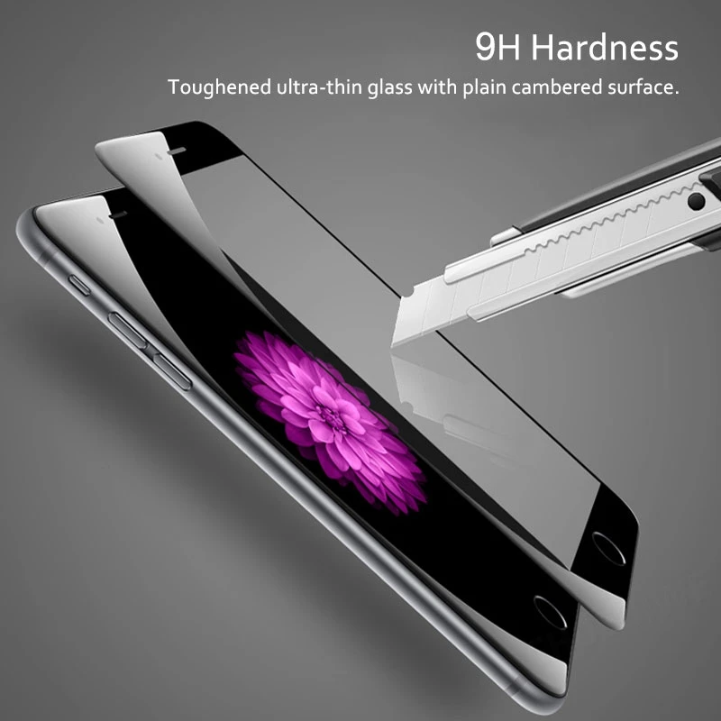 CHOEOIWE for iPhone 8 6 6s 7 Plus Explosion-Proof Full Cover Glasses Screen Protectors X 10 9H Tempered Glass Film | Мобильные