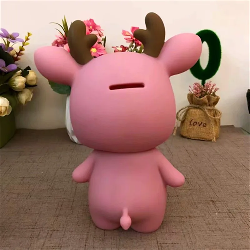Kawaii мультфильм олень форме экономии денег касса монеты копилка для Для детей