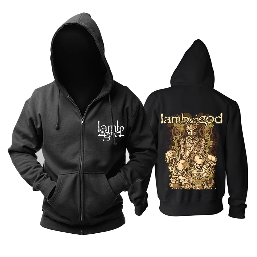 Bloodhoof LAMB OF GOD Death металлический концертный ретро Топ с капюшоном азиатского размера