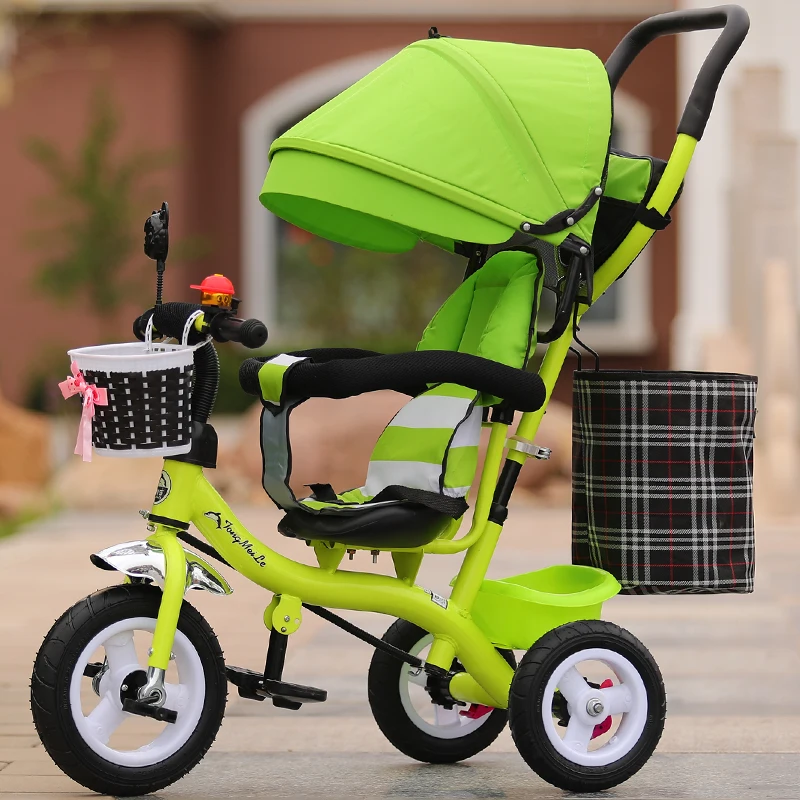 Портативный Детские трехколесная коляска трицикл велосипедный Зонт автомобиля дорожная сумка для коляски детские Tircycle 3 Колеса Лежачий трехколесного велосипеда