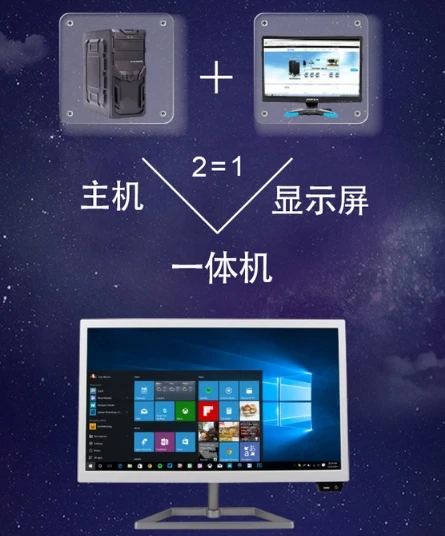 Моноблок с процессором i3/i5/i7 ОЗУ 2 ГБ/4 ГБ/8 ГБ HDD 120 ГБ/ТБ 18 5 22 24 27 дюймов ЖК монитор HD