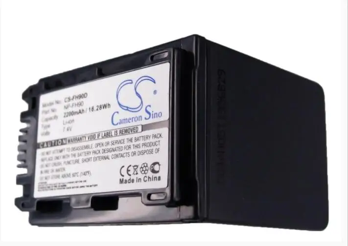 Аккумулятор Cameron Sino 2200 мАч для SONY CR-HC51E DCR-30-DVD103-DVD105-DVD105E HDR-UX7-UX7E-UX9E NP-FH90 | Электроника