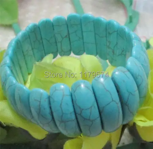 Лидер продаж новинка красивый браслет из натурального синего турецкого камня 8-24