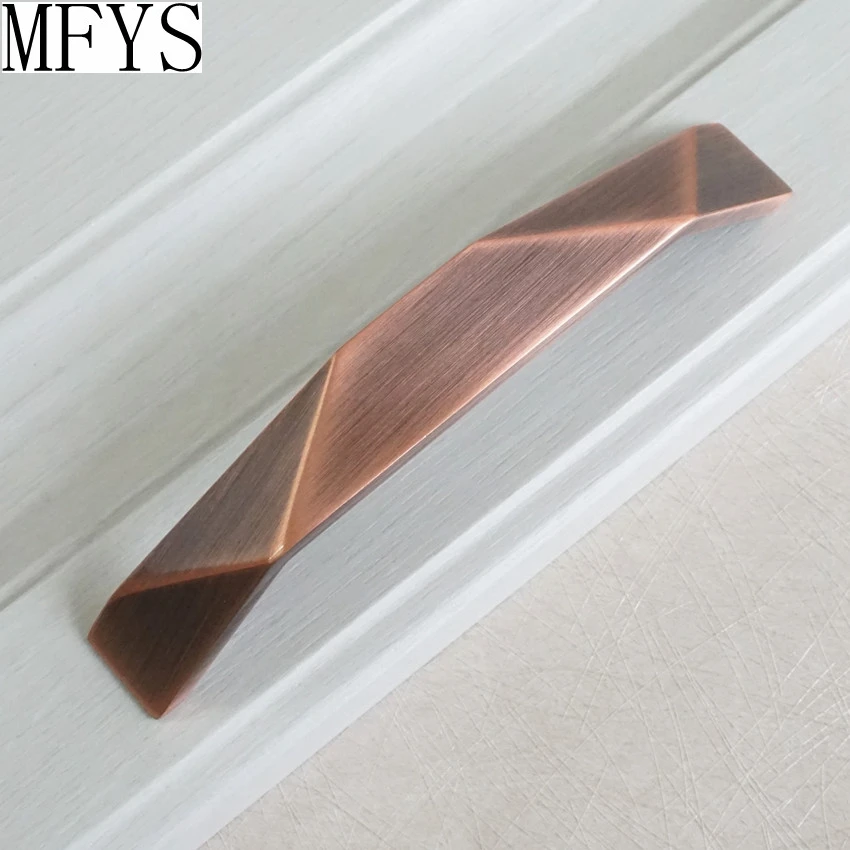 Ручки для шкафа из цинкового сплава MFYS дверная ручка комода ящика винного