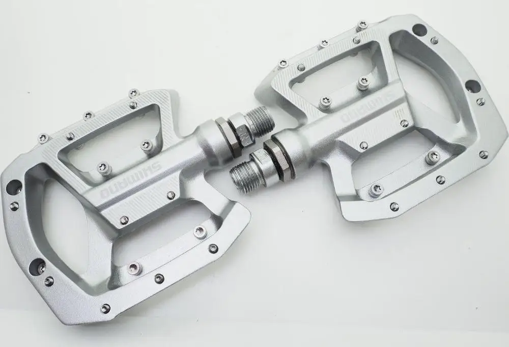 Shimano PD-GR500 MTB плоская велосипедная педаль алюминиевый/сплав горный велосипед педали дорога - Цвет: Silver