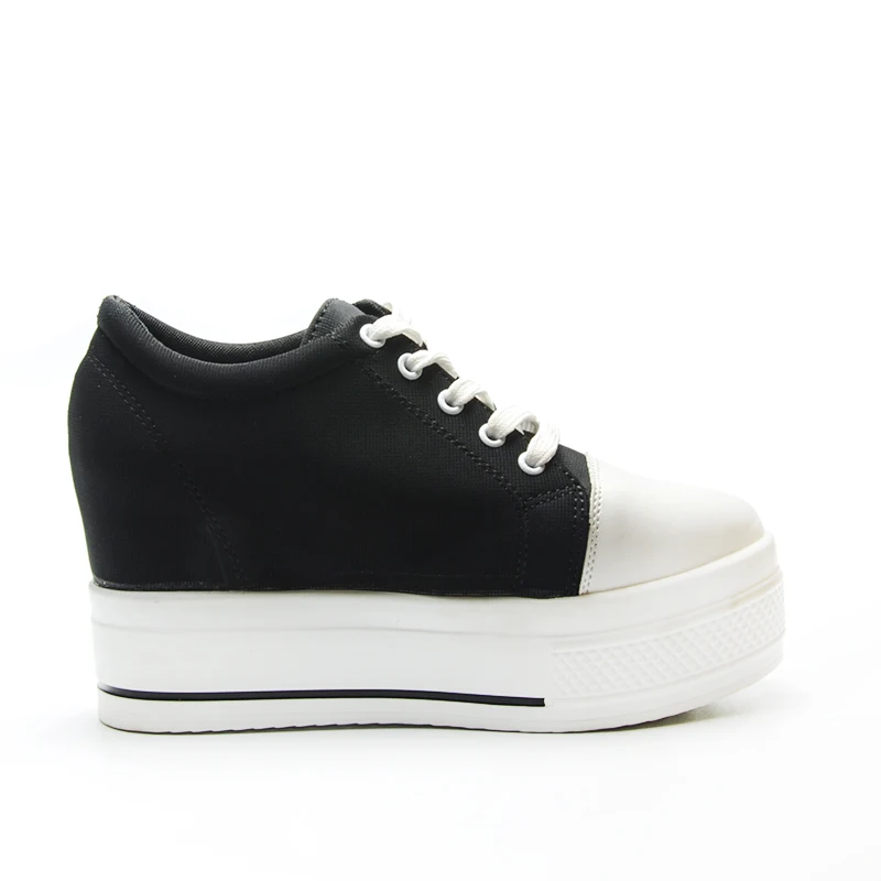 Женские кроссовки на танкетке Fujin повседневные дышащие платформе со скрытым