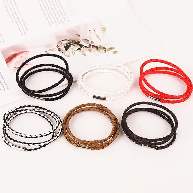 Новинка 2020 г. модный плетеный браслет из 100% натуральной кожи для мужчин и женщин