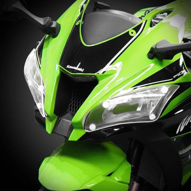 Аксессуары для мотоциклов акриловая Защитная крышка экрана фар KAWASAKI ZX 10R ZX10 R 2016