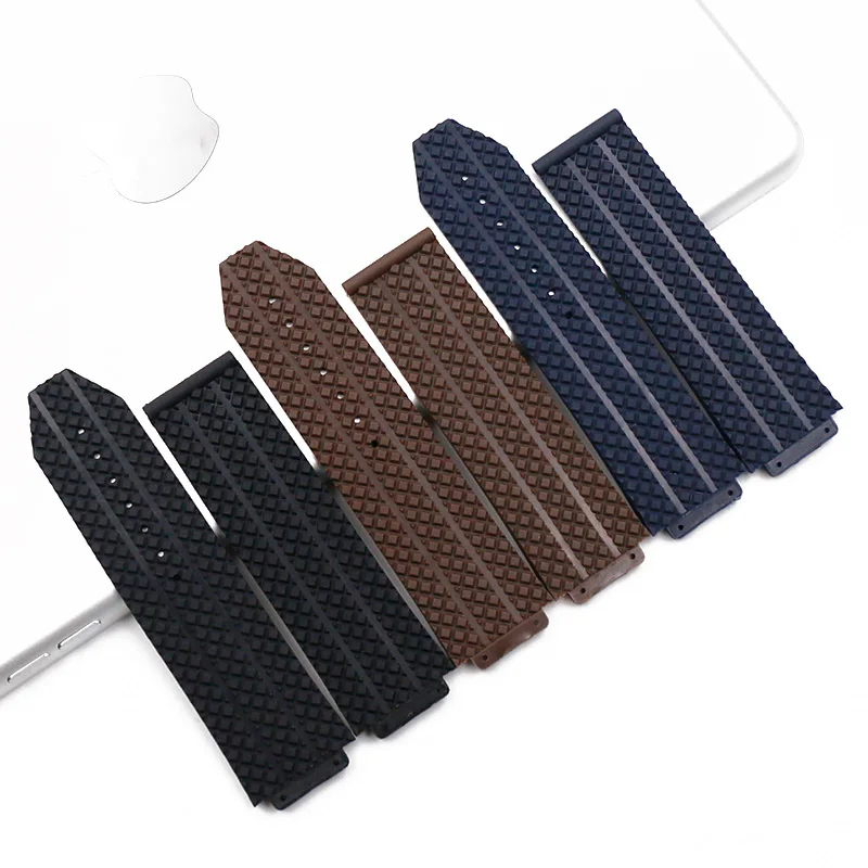 Watch accessories watch with men's watch buckle steel buckle for Hengbao series rubber strap female waterproof bracelet 17mmx25m