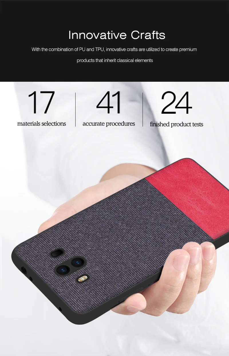 Чехол на huawei mate 10, мягкий чехол из ТПУ с краями, холщовая задняя крышка, модный тканевый чехол для huawei mate 10 mate 10 Pro, чехол s, новинка