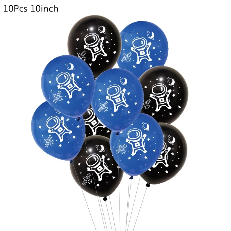 10pcs 10inch mix 10 шт. вечерние воздушные шары космонавта, галактические тематические праздничные Детские шары для дня рождения - Цвет: 10pcs 10inch mix