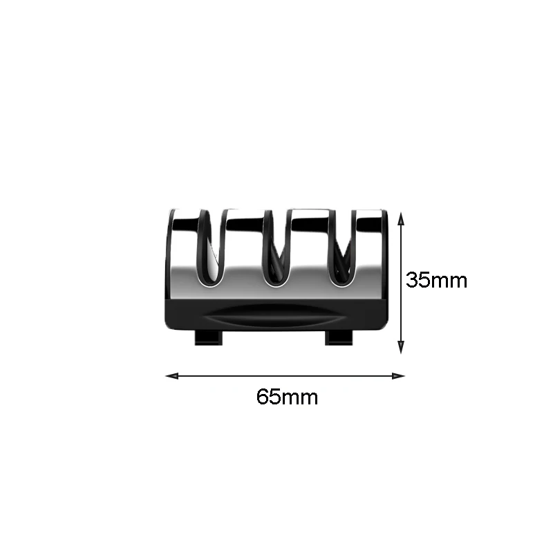 Нескользящая точилка для ножей, 3 ступени, Профессиональная кухонная точильная каменная шлифовальная машина, точильный камень, вольфрамовая Алмазная Керамическая точилка, инструменты - Цвет: the head