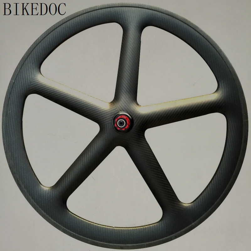 BIKEDOC 700c 50 мм карбоновое 5 спиц колесо с изделие chosen трубчатые и клинкерные дороги/трек/Фиксированное колесо передач