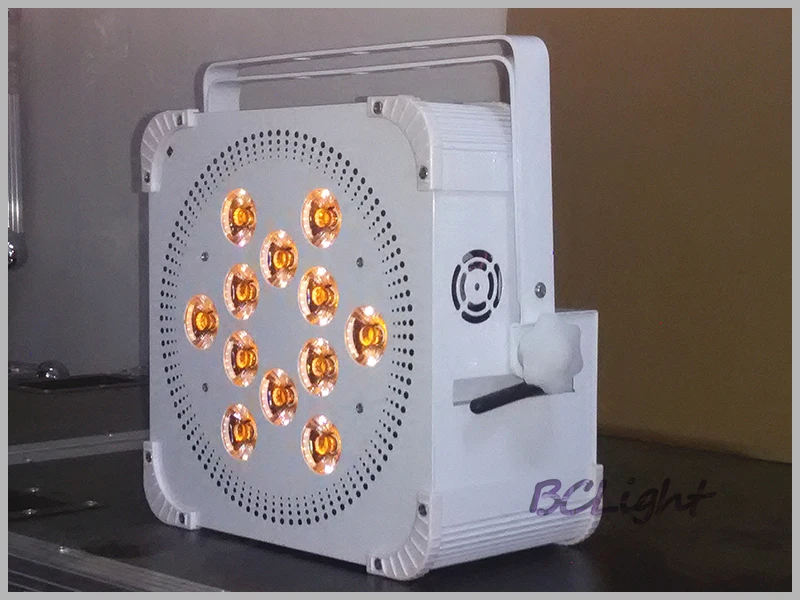 Свадебная перезаряжаемая Беспроводная батарея DMX 6 в 1 RGBWAUV 12*18 Вт Светодиодная