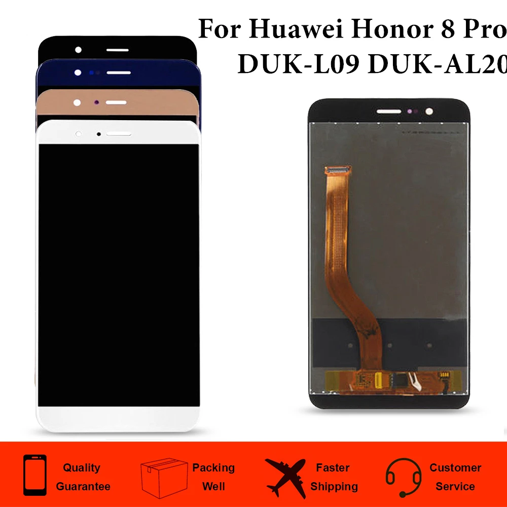 С рамкой для Huawei Honor 8 Pro LCD дисплей сенсорный экран дигитайзер DUK L09 AL20 замена