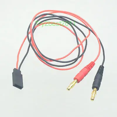 

JR/Hite Receiver 4mm Bullet Banana Battery Charger Charging Leads