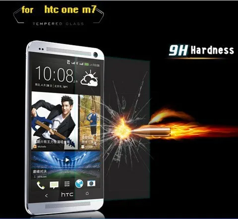 0.3 mm Tempered Glass Screen Protector Film FOR HTC ONE M7 Explosion-proof