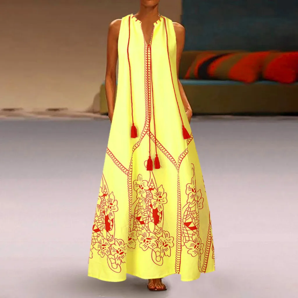 Женское платье 2019 модное летнее для женщин в винтажном стиле Повседневная