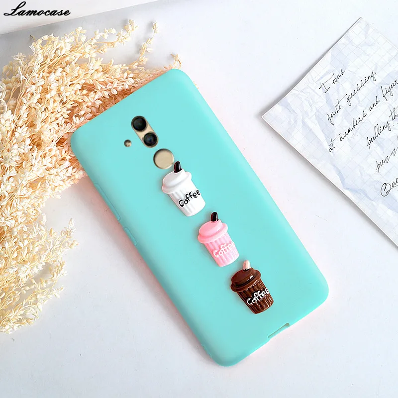 Lamocase 3D милые Кофе конфеты чехол для huawei Коврики 20 Lite 20X10 Pro 8 9 P20 P10 P9 плюс Nova 2 S