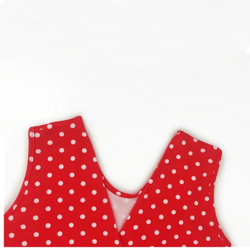

Oufisun 2020 Summer Sexy Polka Dot Women Rompers Casual Print Body Combinaison Femme Sleeveless V-Neck Playsuit Bandage Jumpsuit