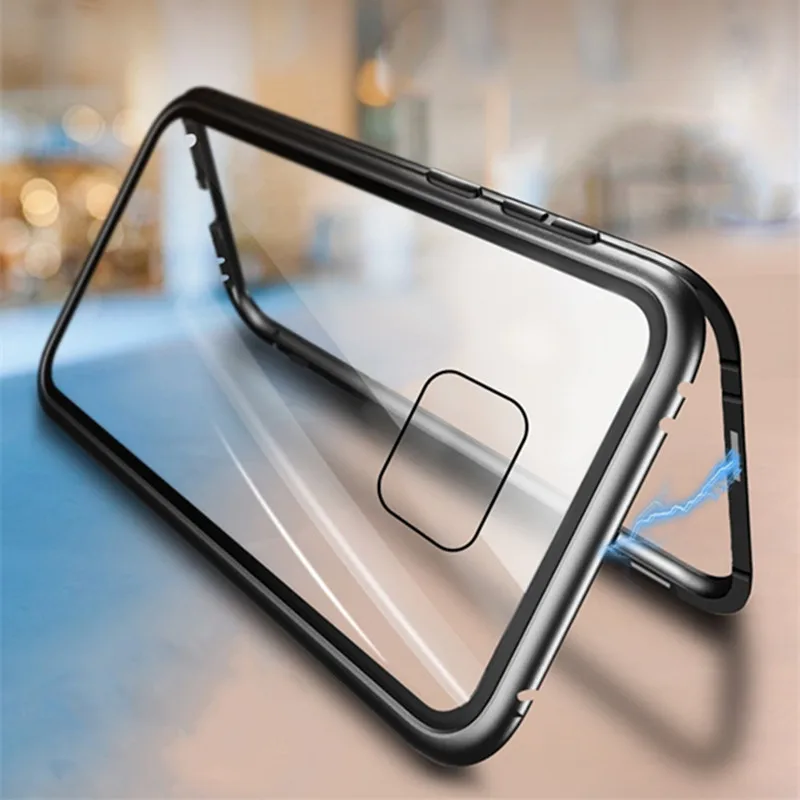 Для Huawei V20 P10 P20 Mate10 Honor10 P10Plus Nova3 Nova3i Mate10Lite металлический чехол из закаленного