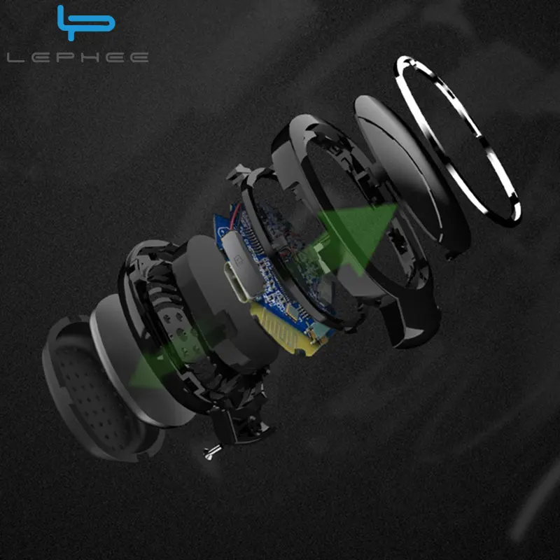 LEPHEE мини уровень Bluetooth наушники Беспроводной гарнитура сенсорный Управление С