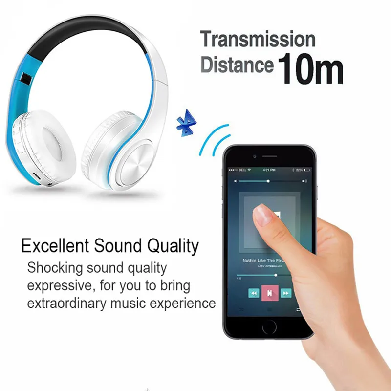 CRDC Новинка V5.0 беспроводные Bluetooth наушники гарнитура стерео с микрофоном/TF карта