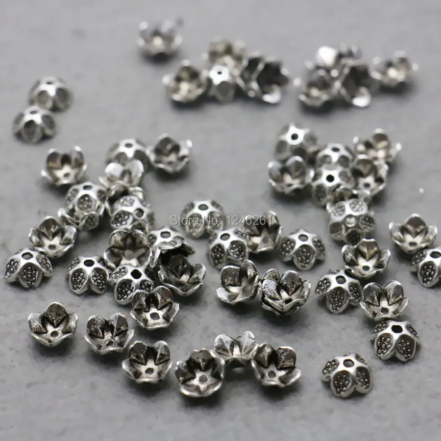 Принадлежности для аксессуаров 10 шт. отдельные шарики цветы из сплава ожерелий