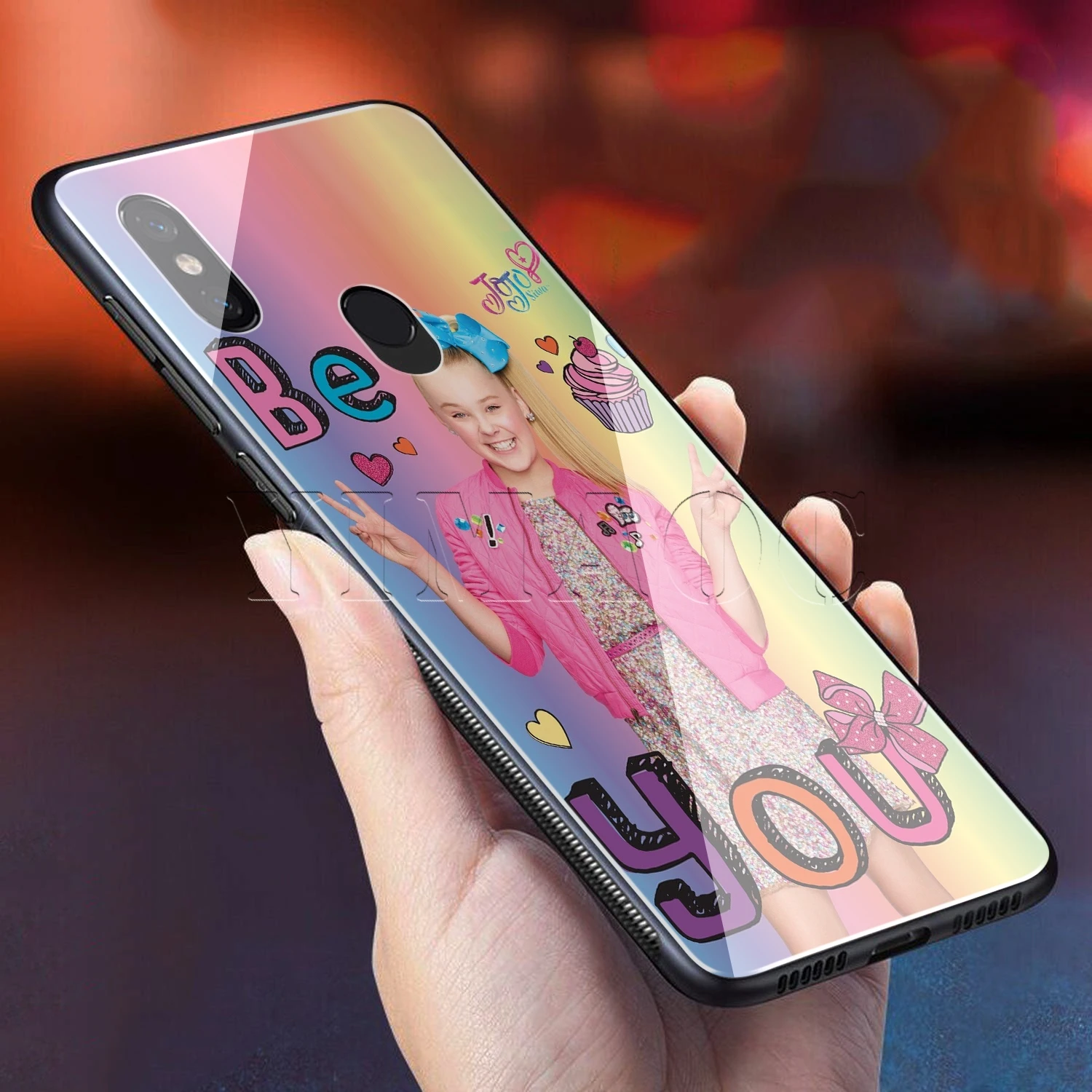 YIMAOC Jojo Siwa Tempered Glass Case for xiaomi redmi note 4X 5 6 7 Pro 6A 8 9 A1 A2 Pocophone F1 | Мобильные телефоны и